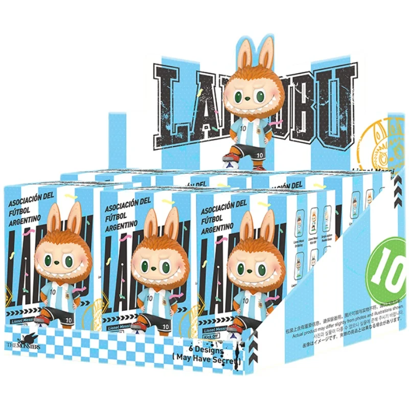 Глухая коробка Labubu Аргентина лаборатория Футбольная ткань игрушки подарок на