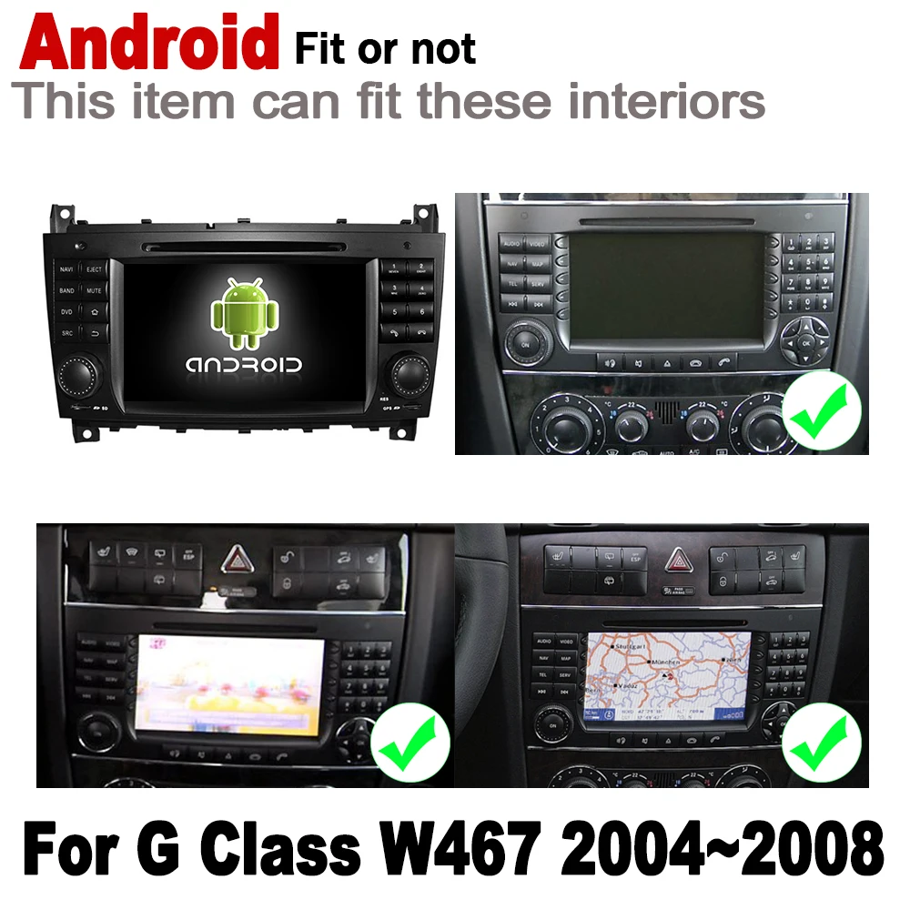 Для Mercedes Benz G Class W467 2004 ~ 2008 NTG Автомобильный мультимедийный плеер Android GPS 2 Din