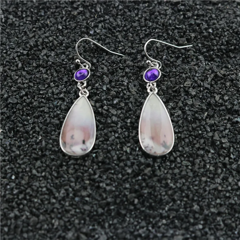 Женские серьги в форме капли элегантные Винтажные с имитацией натурального