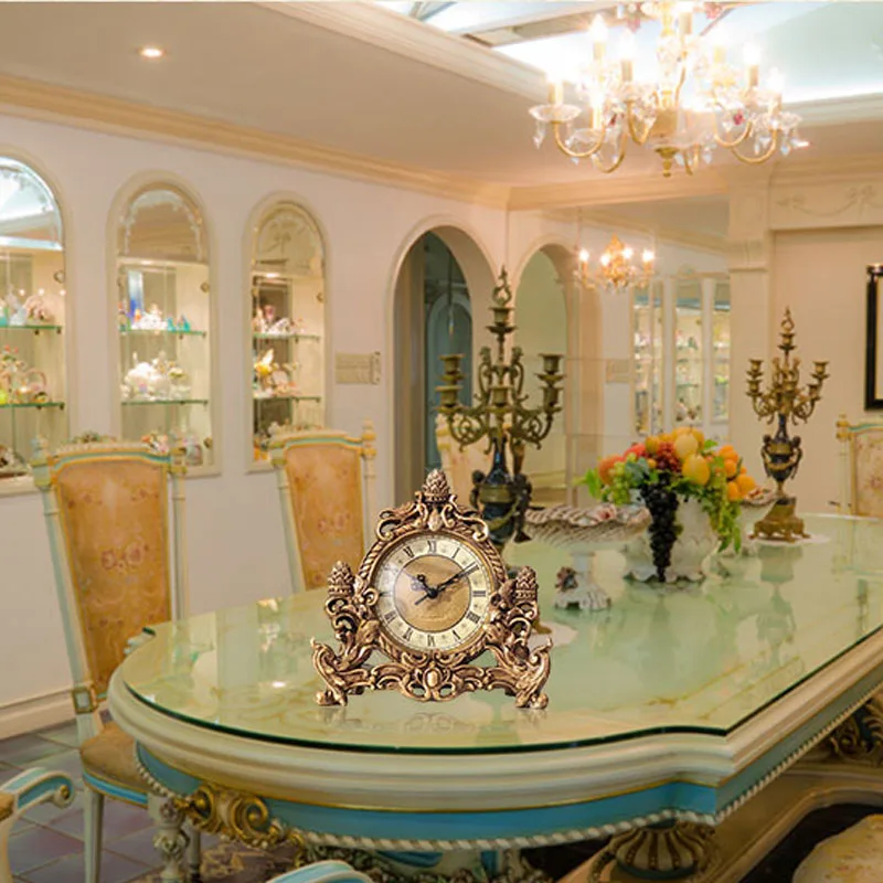 Популярные настольные часы украшения для гостиной скандинавские в стиле ретро