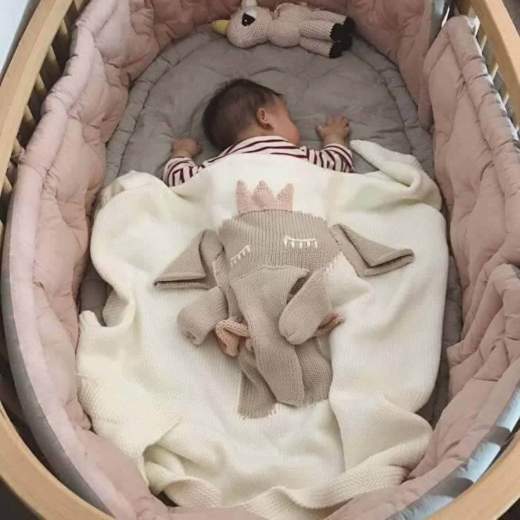 Детское покрытое одеяло для новорожденных из чистого хлопка детские одеяла