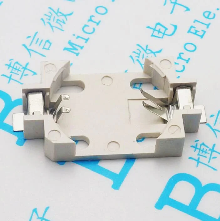 20 шт. белый корпус CR2032 SMD кнопка для сотового аккумулятора держатель розетки