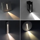 Встраиваемый светодиодный настенный светильник для лестницы, 3 Вт, 2 Вт, 85-265 в