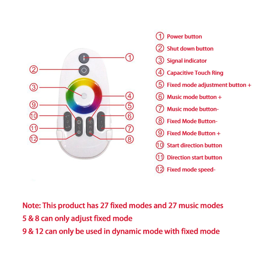 

DC5-24V WS2812B WS2811 WS2813 6803 USC1903 IC Digital Addressable LED Strip Music Controller 1000 Pixels Colorful Controller