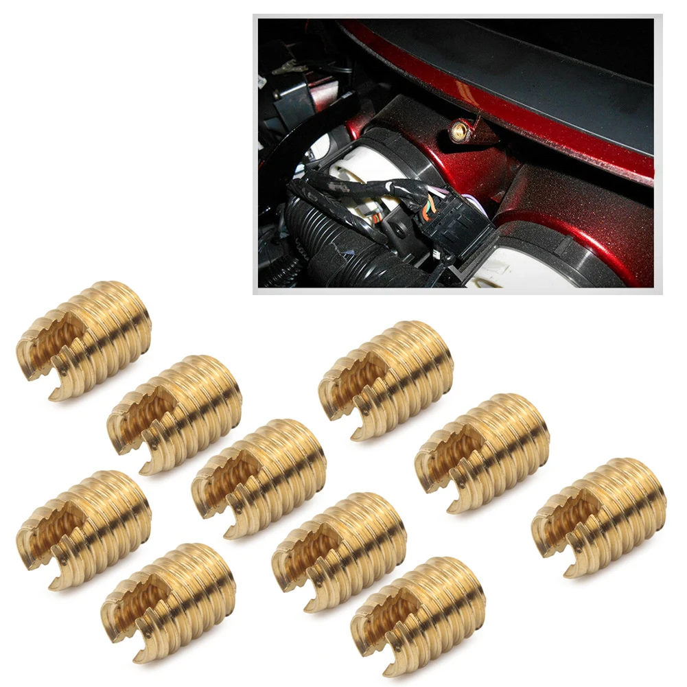 

10pcs Motorcycle Batwing Fairing Brass Thread Inserts Repair Bolt For Harley Touring Electra Glide Street Glide FLHT FLHX