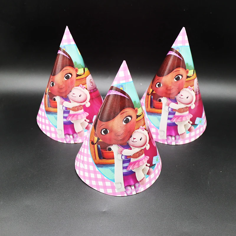 6 шт./лот McStuffins/распродажа Вечерние головные уборы плюшевой из одноименного