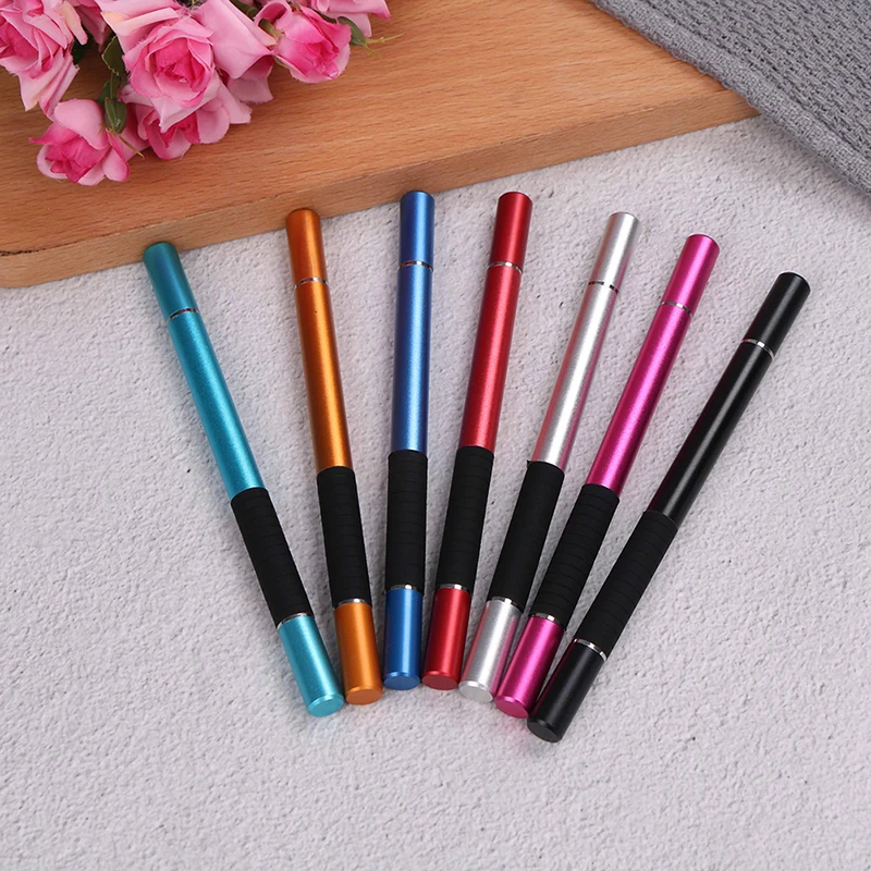 Mutilfuction 2 в 1 тонкий круглый стилус для сенсорного экрана емкостный IPad IPhone всех