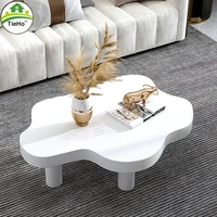 tieho modern solid wood coffee table low table living room center table small apartment side table black white table