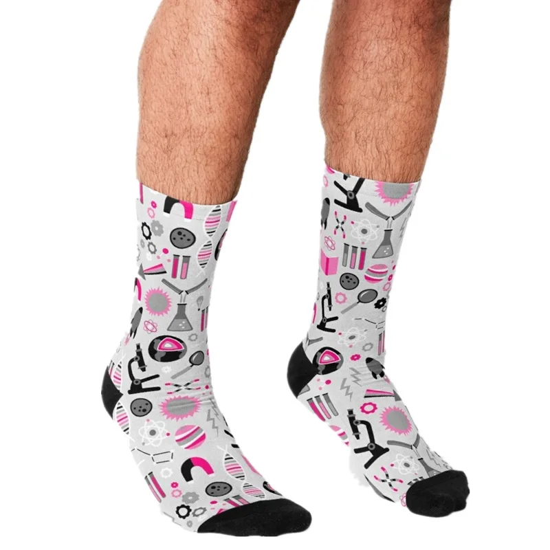 

2021 funny Socks Men harajuku Amazing Science Socks Printed Happy hip hop Men Socks Novelty Skateboard Crew Casual Crazy Socks