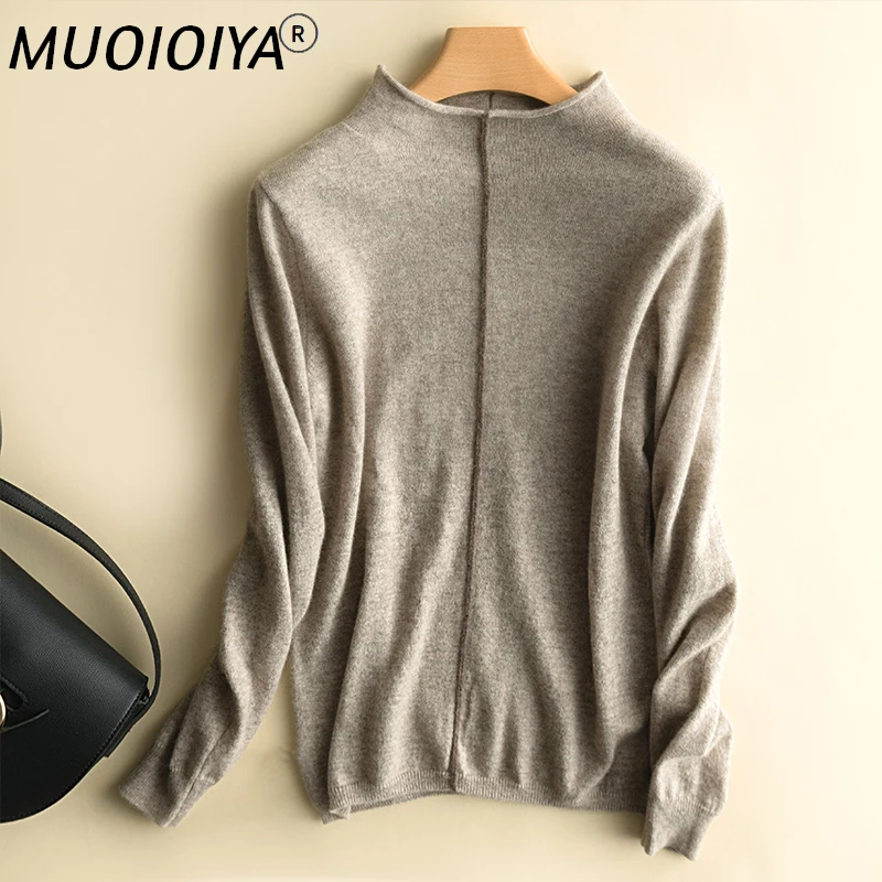 

Осенне-зимний женский свитер, новинка 2022, простая Женская водолазка в Корейском стиле, вязаный свитер, теплый пуловер, женский свитер