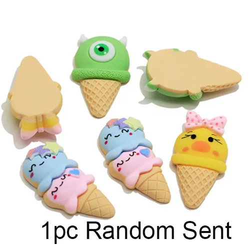 1pc Random Sent Happy monkey 10 шт. дополнение к ломтикам слайма поставки милые Подвески канифольное мороженое Набор DIY наполнитель для пушистой прозрачной слизи глины игрушки - Цвет: 1pc Random Sent