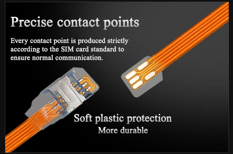 Удлинительный кабель-преобразователь Micro Card Reverse прозрачное универсальное