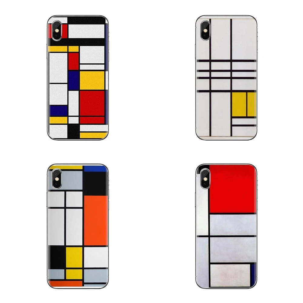 Корпус телефона bauhaus абстрактный piet mondrian для Huawei P Smart Y6 P8 P9 P10 Plus Nova P20 Lite Pro Mini 2017 SLA