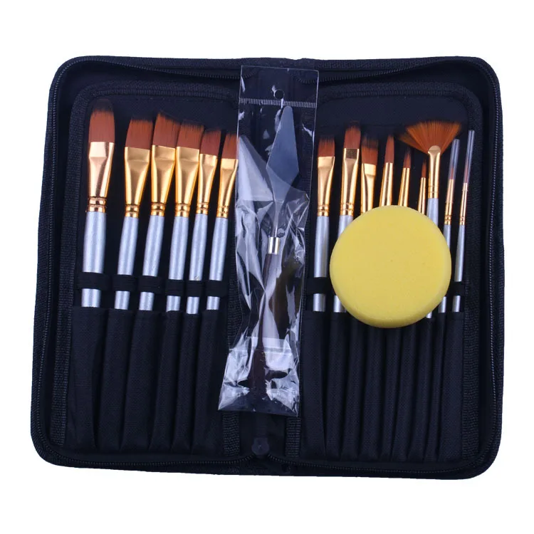 15 шт. набор кистей для рисования акриловая кисть с карандашом школьников