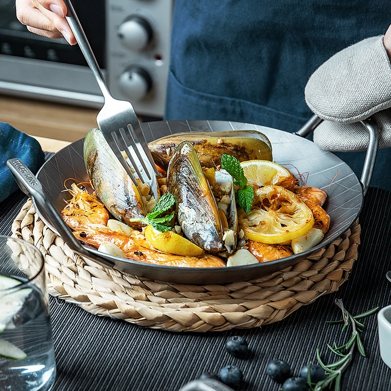 Фотосковорода COOKER KING диаметром 20 см/24 см железная сковорода для жарки паэльи