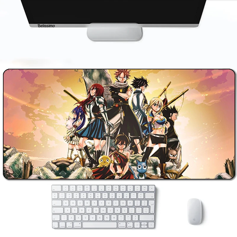 

Manga Fairy Tail Mouse pad gamers decoracion Extend Game Desk Mousepad Office Professional Mouse Pad Game Keyboard Mat xl carpet