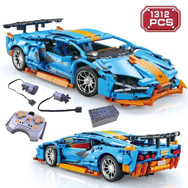 

Technical Super Sports RC Car Building Blocks Expert Stunt Racing Model Vehicle Bricks Enlighten MOC DIY Toys Gift for Boys