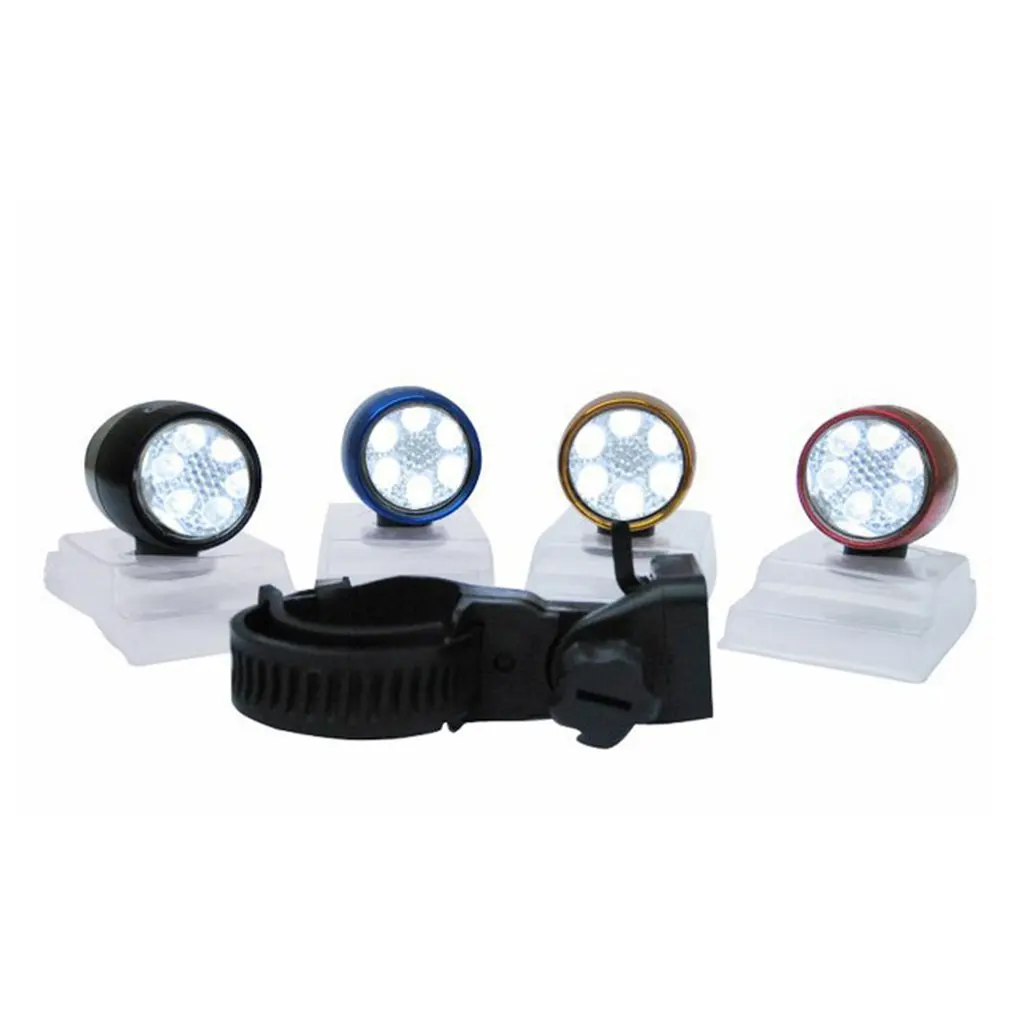 

Aluminum alloy bicycle headlights and taillights 6LED riding warning light Power saving 360 degree free adjustment