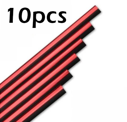 10pcs Car-styling plating Air outlet trim strip Interior Air Vent Grille Switch Rim Trim Outlet Decoration Strip DIY Accessories - Название цвета: red