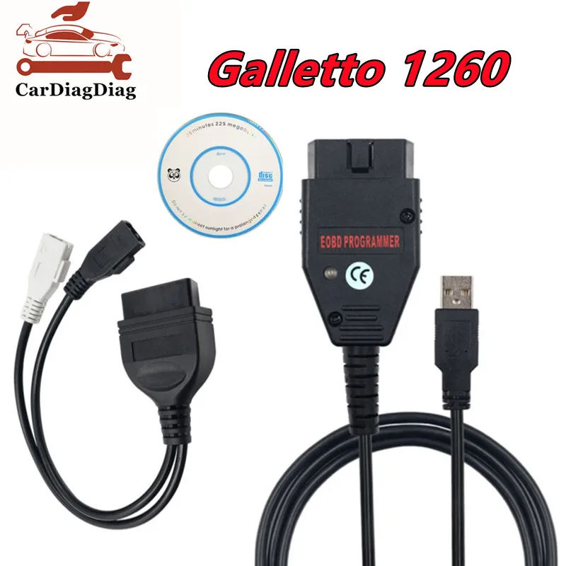 Профессиональный инструмент Galletto 1260 ECU Flasher OBD2 для настройки кабеля FTDI FT232RQ RL чип