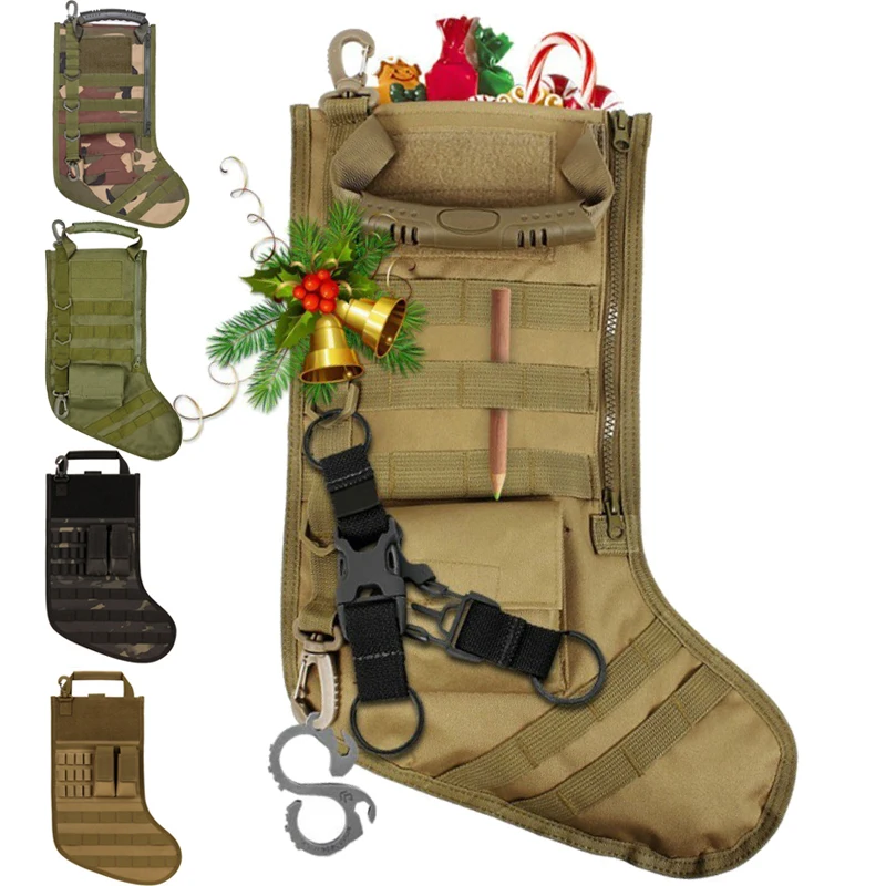 

Tactical Christmas Stocking Bag Military Dump Drop Magazine Storage Bag Pouch for Christmas Decoration Gifts Outdoor Hunting