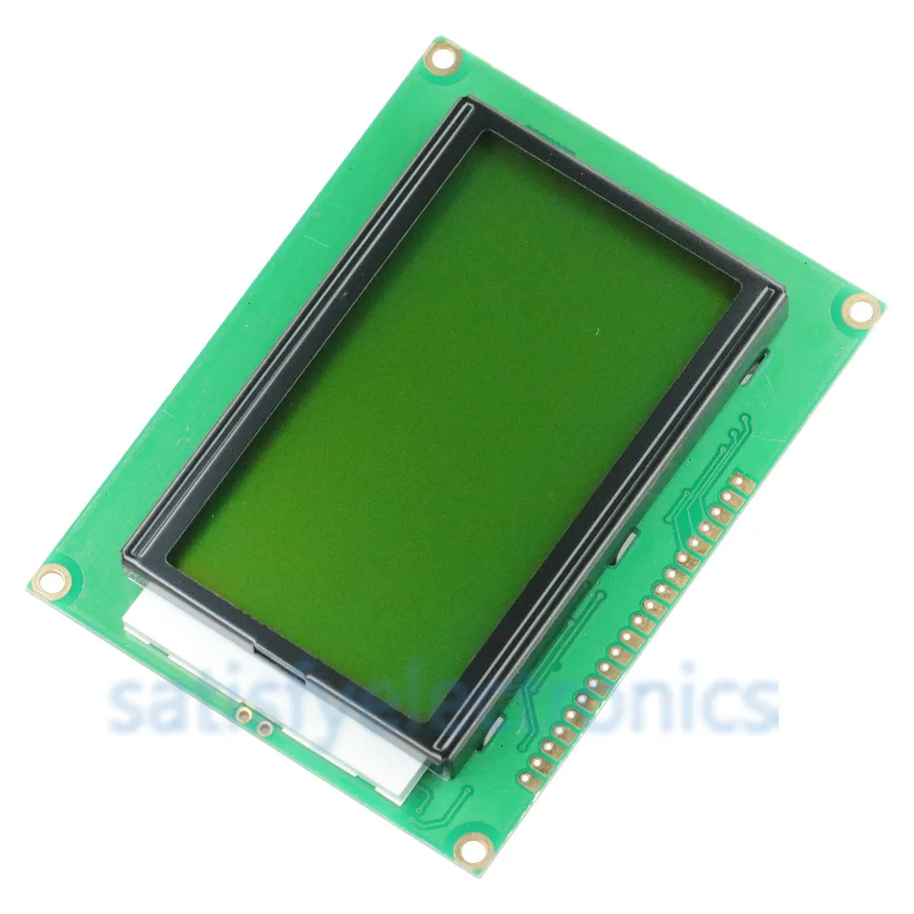 Графическая ЖК-подсветка ST7920 5V 12864 128x64 Dots зеленая желтая задняя подсветка 1 шт. |