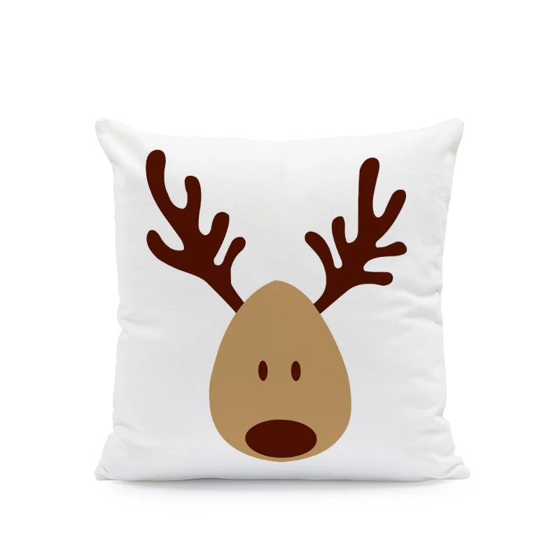 Простая и Персонализированная наволочка с рисунком оленя Геометрическая