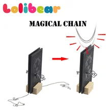 Magical Chain Magic Tricks Close Up Penetrate Magia Impossible Chain Through Solid Key Mentalism Illusion Gimmick Props Magica