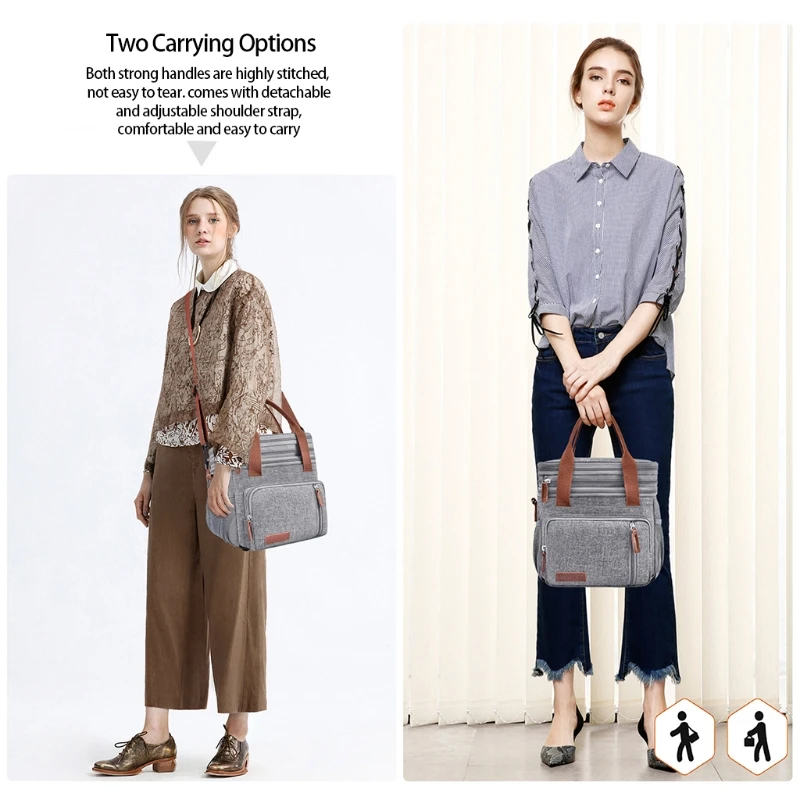 Двухуровневая Сумка-холодильник портативный пакет для пикника и льда Термосумка