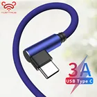 MUSTTRUE usb type C 90 градусов быстрая зарядка usb c кабель для samsung note 10 plus realme x2 pro usb tipo c зарядное устройство провод 1 м 2 м 3 м