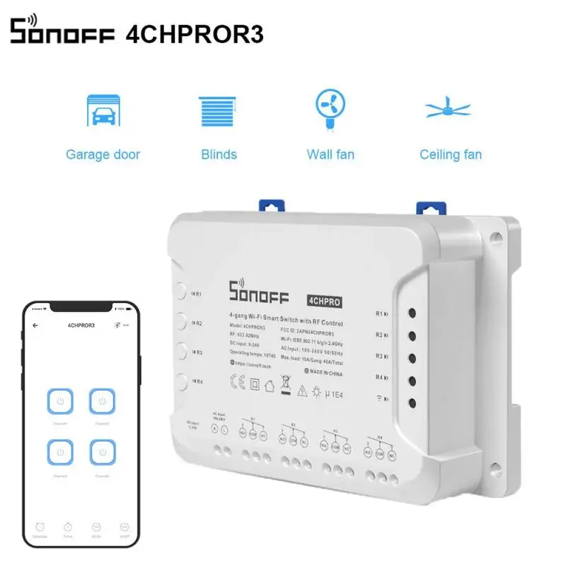 1/3/5/10 шт SONOFF 4CH R3/ PRO R3 Wi Fi DIY умный переключатель модуль автоматического включения