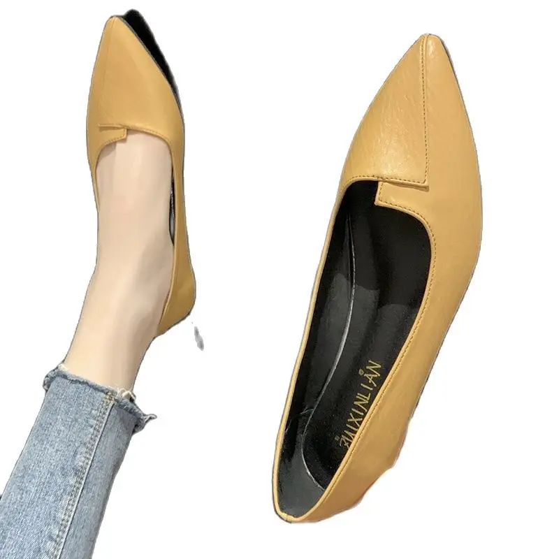 

2021 Hot High Top Casual Shoes Women Cute Sweet Comfy Leather Loafers Spring Autumn Flats Tenis Feminino Black