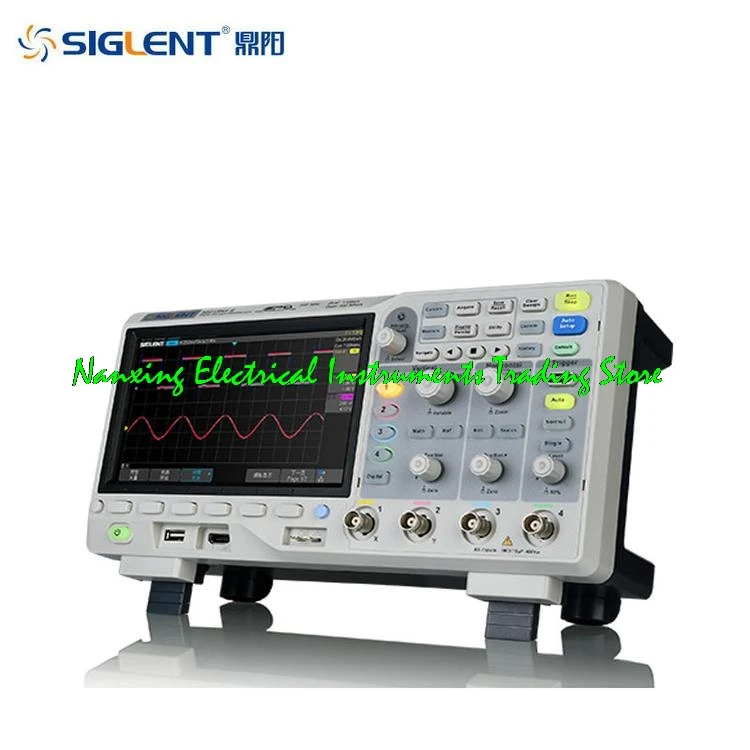Быстрое прибытие SIGLENT SDS1204X E 200 МГц Супер люминесцентный осциллограф SDS1104X 100 4Ch 1GS/s