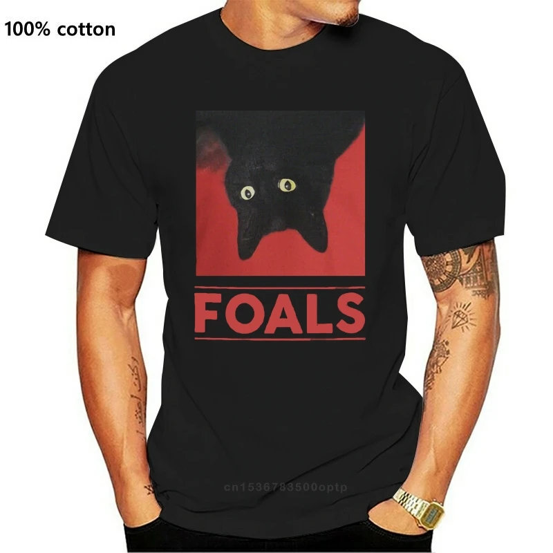 

New Black Cat Foals Rock Band Tour 2021 T-Shirt For Fans Custom Made Tee Shirt