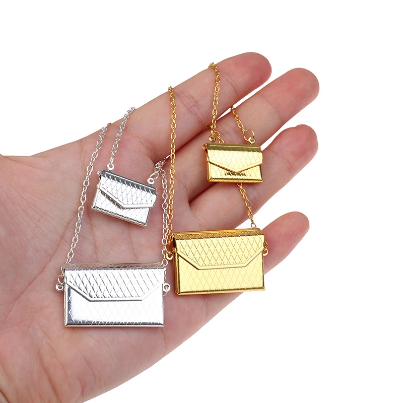 

2 Size New 1/12 Doll Handbag Lady metal Bag Purse Accessories Dollhouse Kids Toy