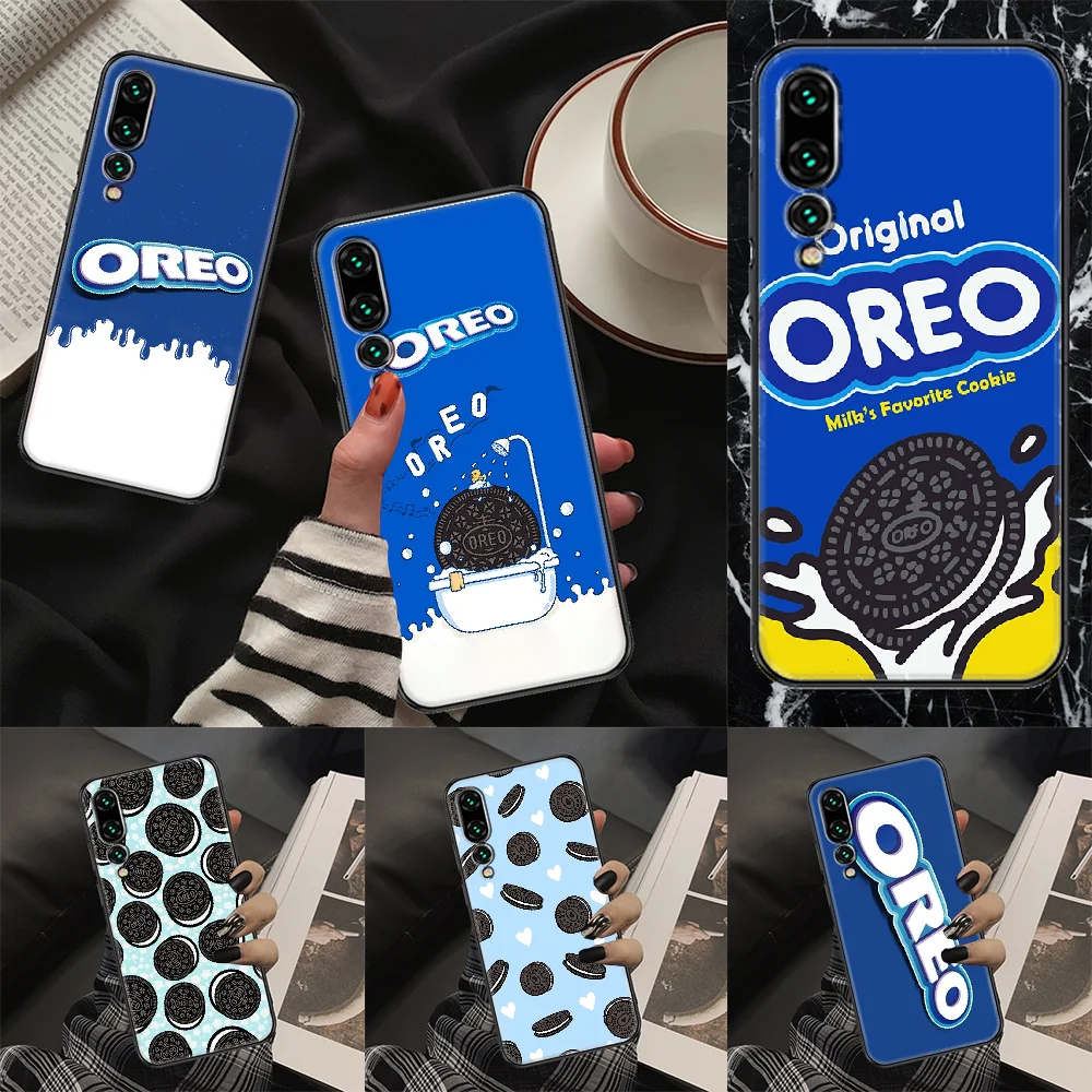 

Oreo Chocolate Phone case For Huawei P Mate P10 P20 P30 P40 10 20 Smart Z Pro Lite 2019 black trend Etui art hoesjes silicone