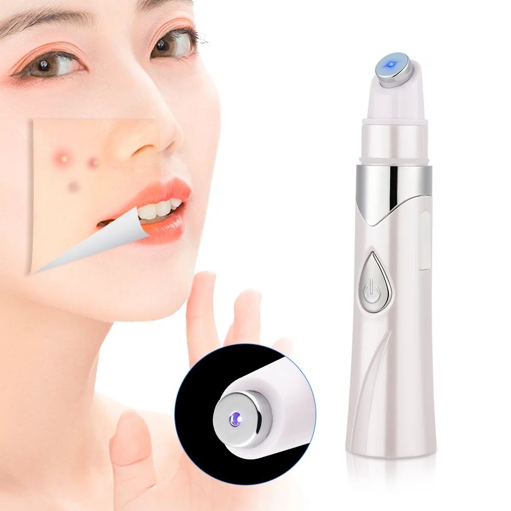 

BIO Current Blue Light Photon Acne Removal Pen Heating Therapy Anti Bacteria Pimples Remover Shrink Pores Machine Facial Lifting