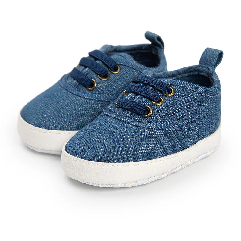 

Spring and Autumn Infant Casual Denim Soft-soled Comfortable Toddler Shoes 0-18M Baby Boys and Girls Cotton Outing First Walkers