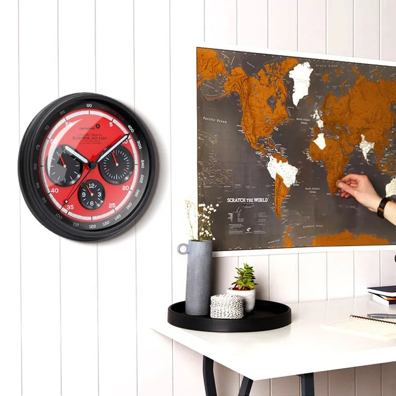 Креативные настенные часы приборная панель металлические крутые дешевые