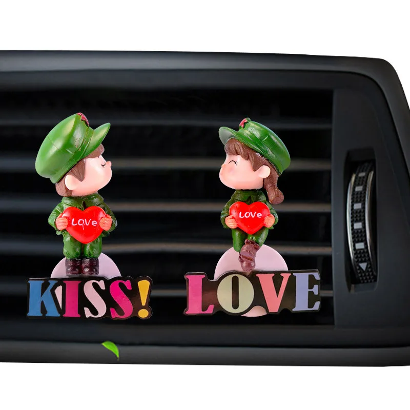 Креативный парный автомобильный парфюм освежитель воздуха вентиляторный в