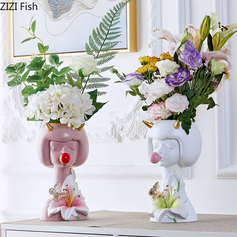 Силиконовая ваза в скандинавском стиле креативная сувенирная скульптура виде