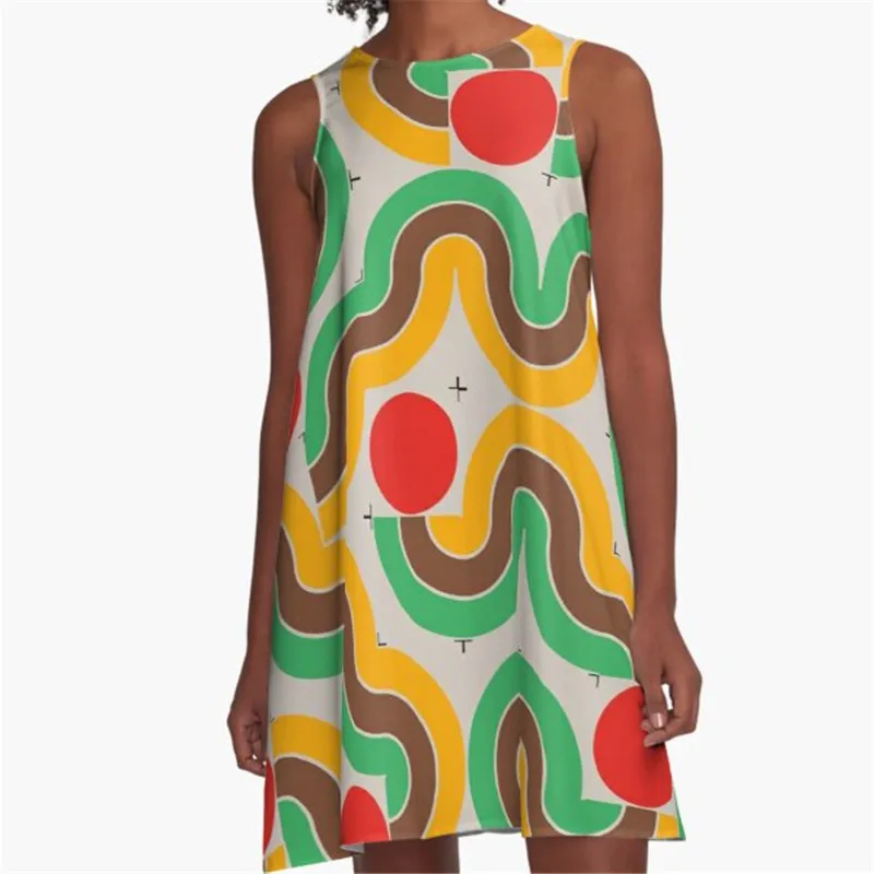 

Fashion Women summer dresses Cool Summer Printed A-Line Boho Dress for women harajuku Sexy ladies mini short beach dress