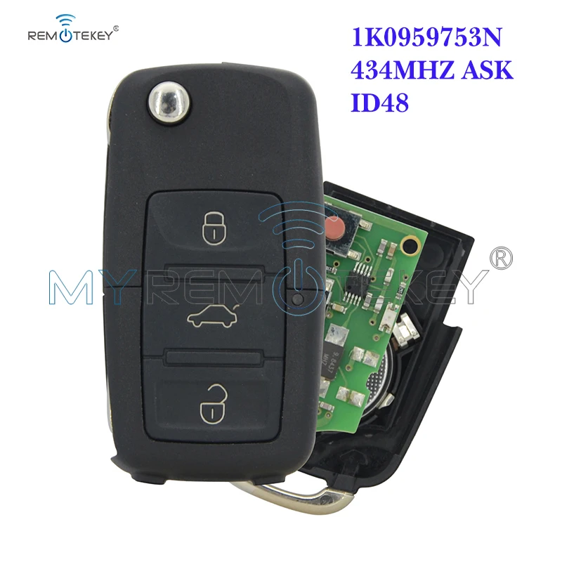 Автомобильный пульт дистанционного управления Remtekey 1k0959753n 5fa009263 -11 для VW Eos Golf Jetta