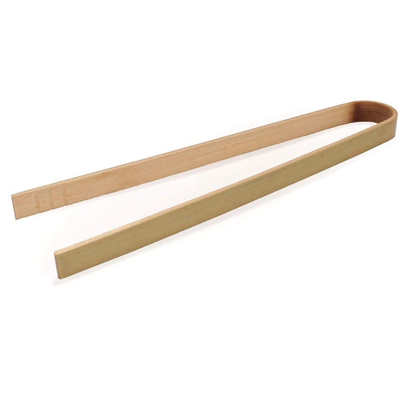 

Mini Bamboo Disposable Tongs Toast Tongs