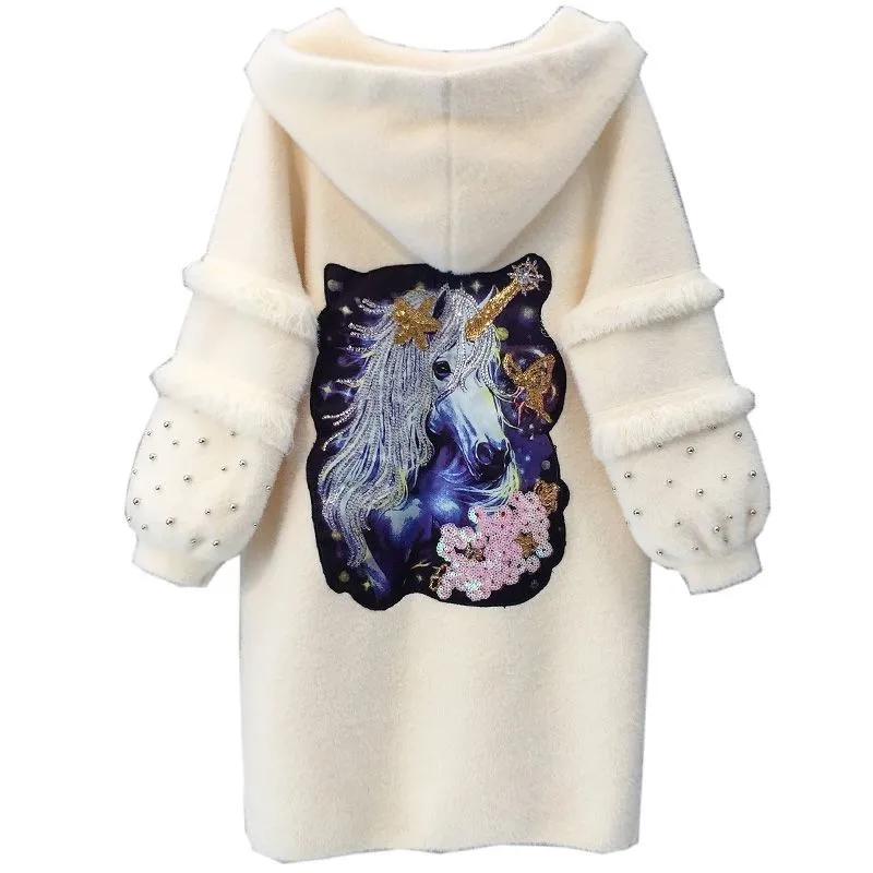 2021 пальто женское длинное зимнее новое свободное однобортное одноцветное с