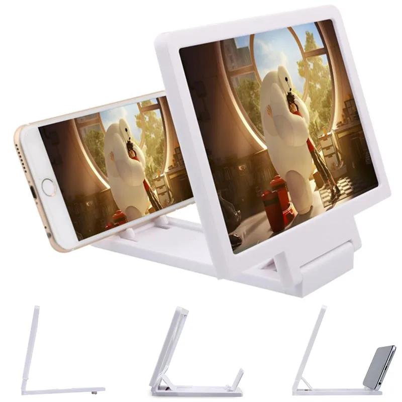 

3D Phone Video Screen Amplifier Foldable Phone Screen Magnifier Smartphone Stand HD Stand Bracket Enlarge Stand Eyes Protection