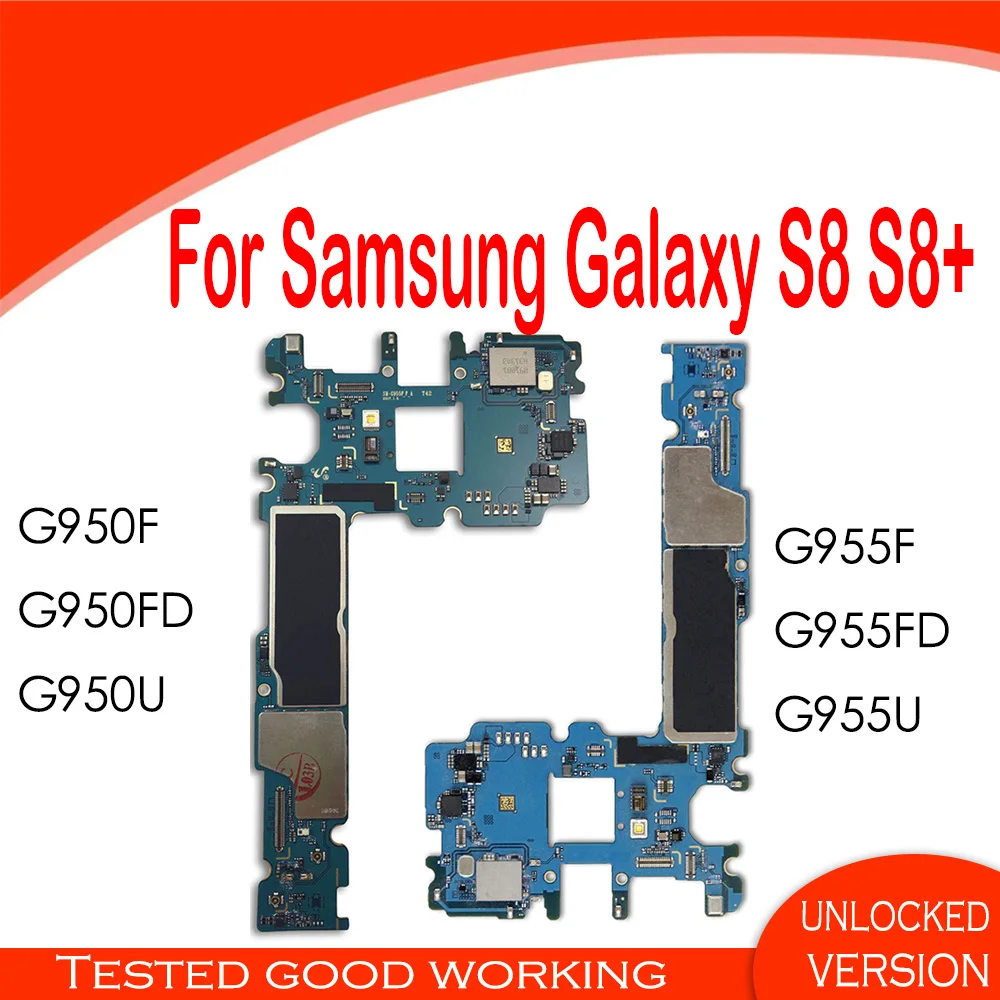 Разблокированная материнская плата для Samsung Galaxy S8 + G955F G955FD G955U оригинальная samsung