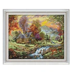 Набор для вышивки крестиком Joy Sunday с изображением виллы пейзажа, набор для рукоделия сделай сам, печать узоров на холсте DMC, Набор для вышивки 11 и 14 карат