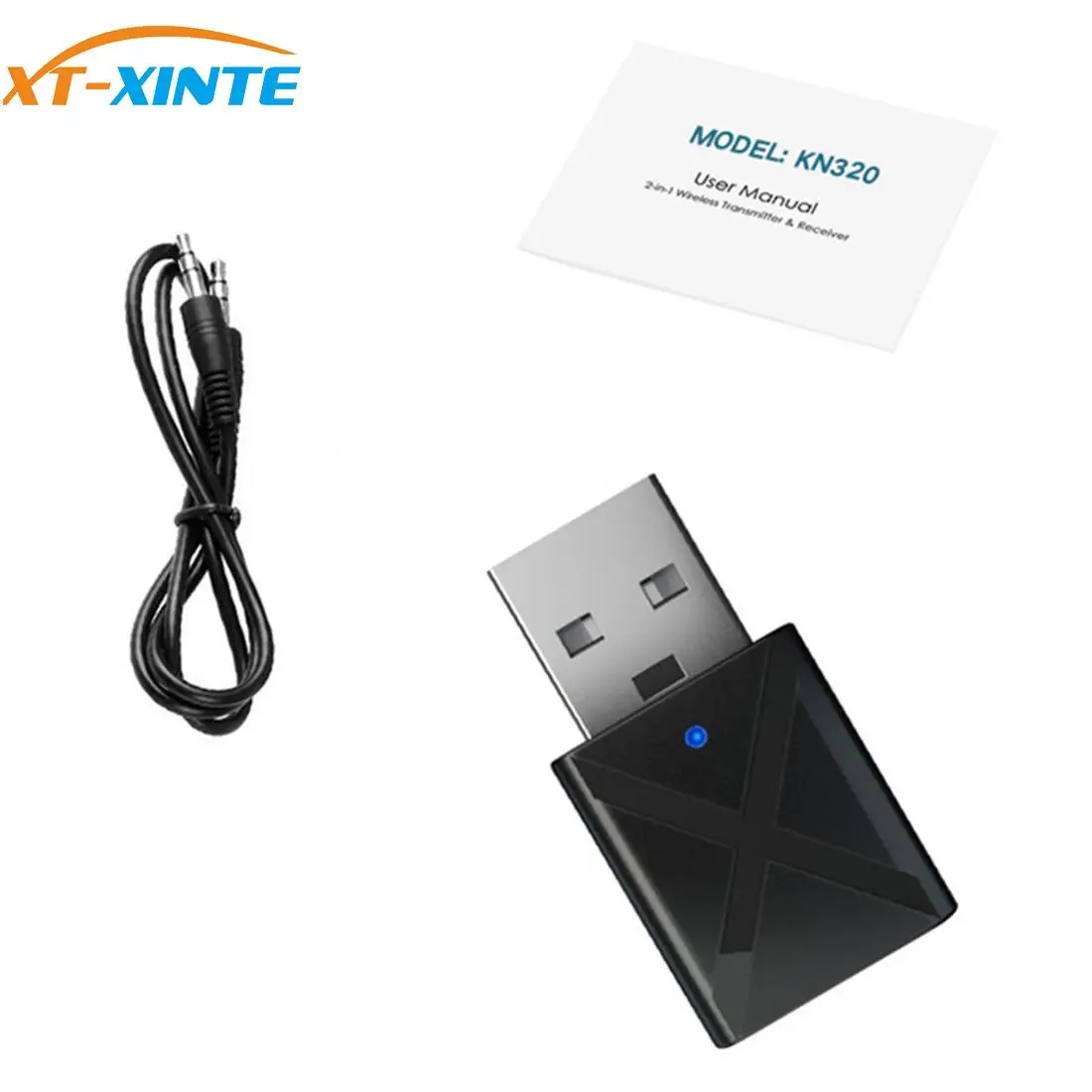 

2 IN 1 Wireless BT5.0 Audio Receiver Transmitter Mini Stereo Bluetooth-Compatible AUX RCA USB 3.5mm Jack Music Adapter For PC