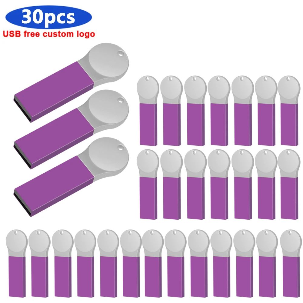 

USB флеш-накопитель 30 шт./лот с логотипом на заказ, металлическая Флешка объемом 32 ГБ, 16 ГБ, 64 ГБ, 128 ГБ, usb металлический u-диск, высокоскоростная ...